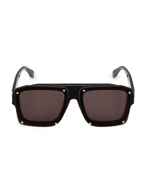 Studs 62MM Rectangular Sunglasses