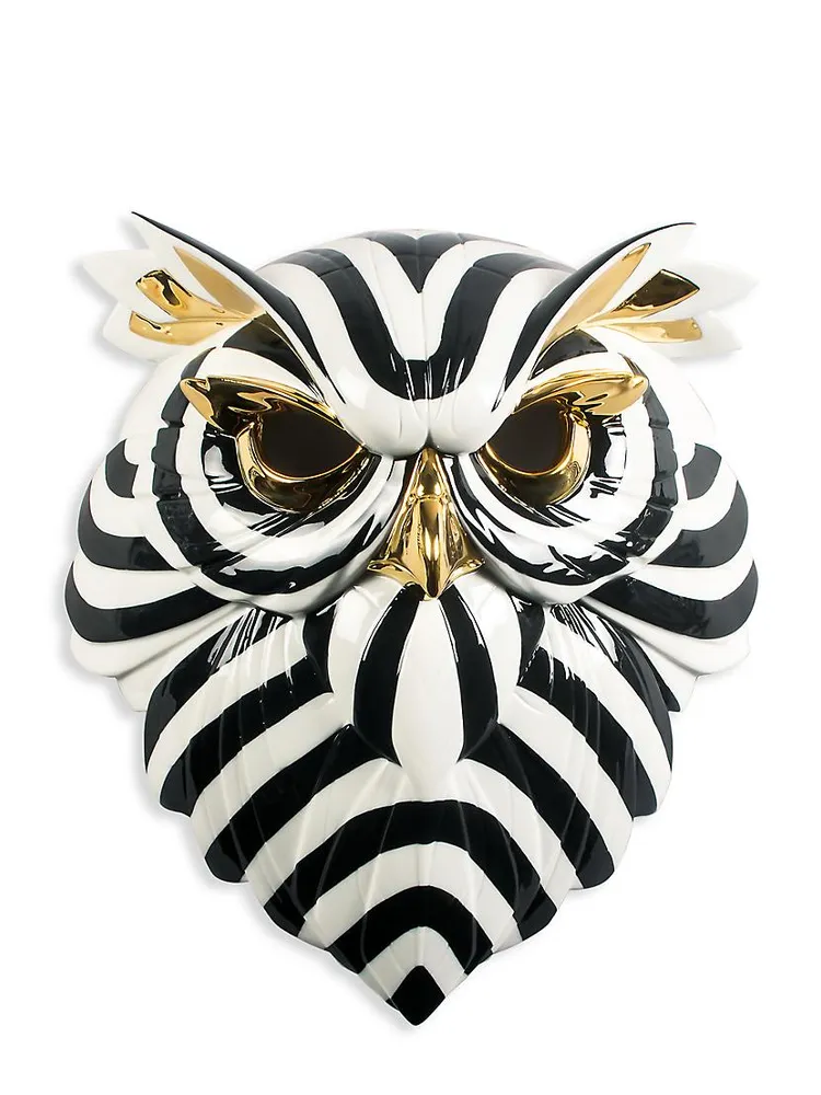 Fierce Portraits Porcelain Owl Mask