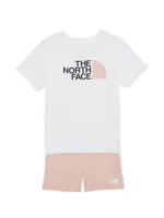 Little Girl's Logo 2-Piece T-Shirt & Shorts Set