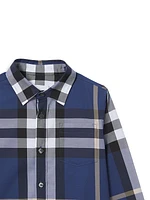 Little Boy's & Boy's Check Stretch-Cotton Shirt