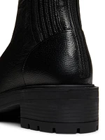 Saint Honore Leather Combat Booties