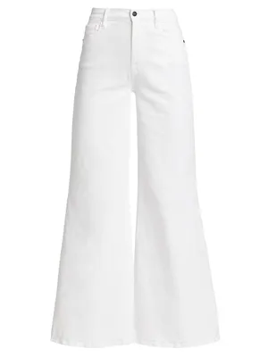 Le Palazzo Stretch Wide-Leg Flare Jeans