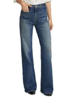 Florence High-Rise Boot-Cut Jeans