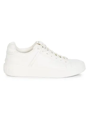 B Bold Logo Leather Low-Top Sneakers