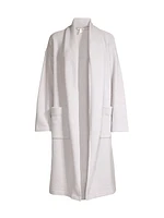 High Collar Wool-Blend Coat