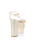 Natalia Pleated Platform Sandals