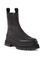 Toni Leather Lug-Sole Platform Boots