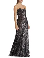 Sweetheart Strapless Sequin Gown