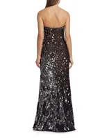 Sweetheart Strapless Sequin Gown