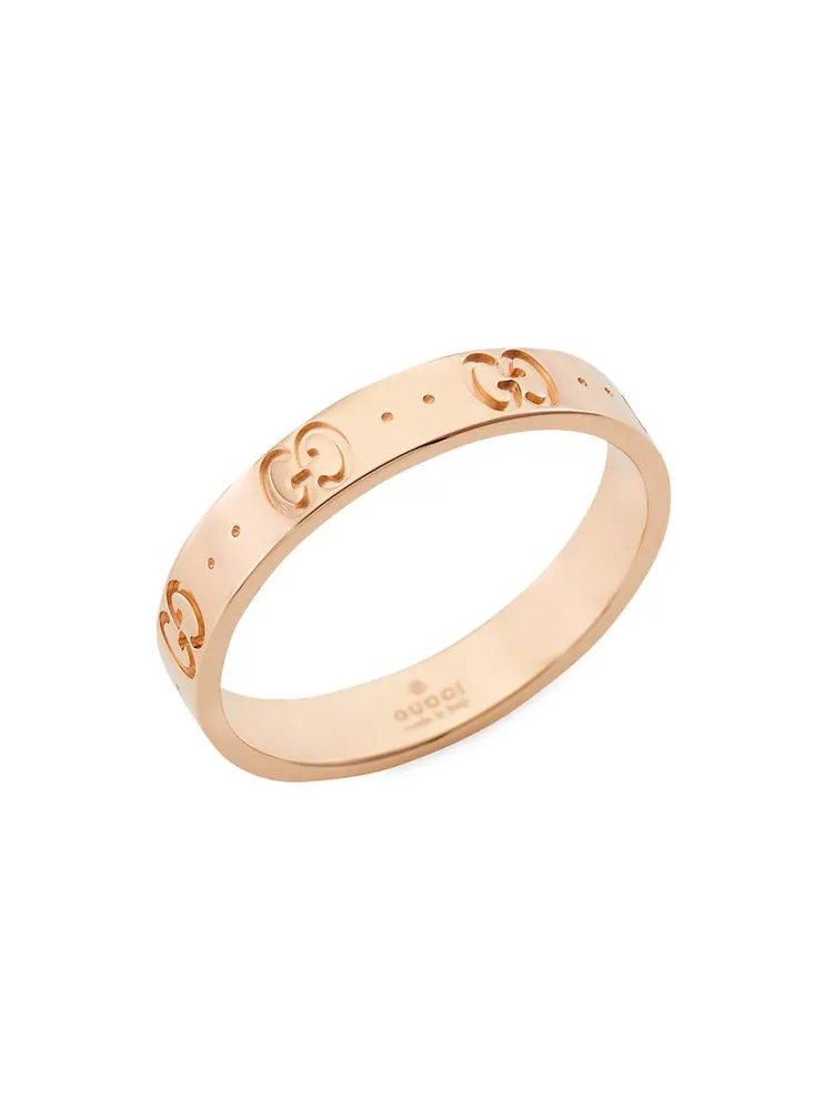 Unisex 18K Rose Gold Icon Thin Band