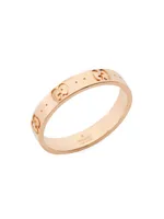 Unisex 18K Rose Gold Icon Thin Band