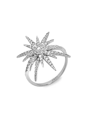 Soleil 18K Gold & Diamond Starburst Ring