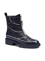 Leona Monogram Nylon Ankle Boots