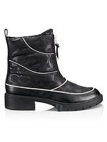 Leona Monogram Nylon Ankle Boots