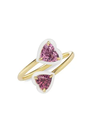 Dress Up 18K Yellow Gold & Pink Spinel Elsa Ring