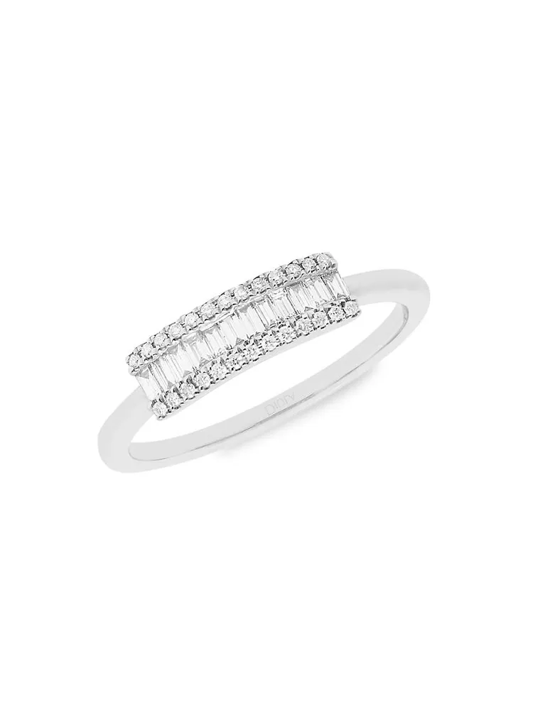 Eclat 18K White Gold & Diamond Ring