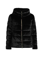 Faux-Fur Teddy Down Jacket