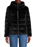 Faux-Fur Teddy Down Jacket