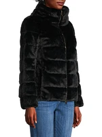 Faux-Fur Teddy Down Jacket