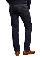 Logo-Embroidered Slim-Fit Jeans