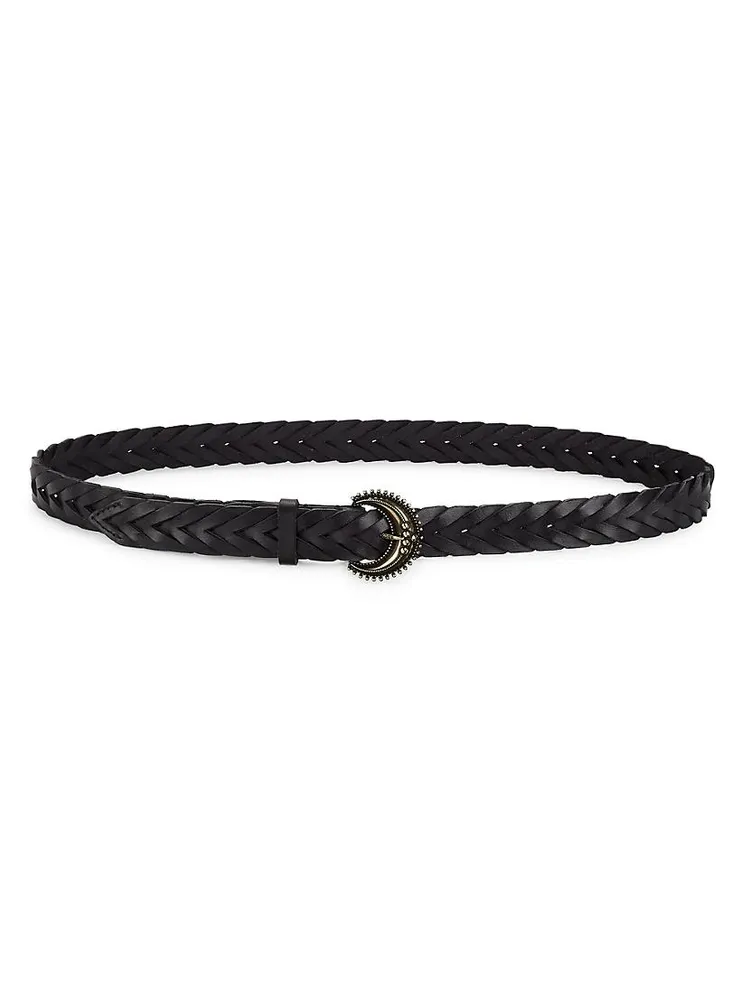 Leo Braided Leather Belt