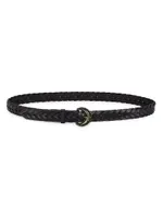 Leo Braided Leather Belt