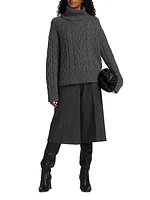 Gigi Cable Knit Cashmere Sweater