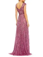 Mac Duggal Embellished A-Line Gown