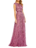 Mac Duggal Embellished A-Line Gown