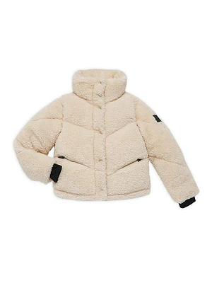 Girl's Sherpa Puffer Jacket