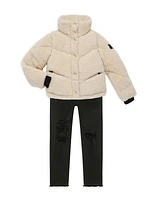 Girl's Sherpa Puffer Jacket