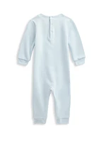 Baby Boy's Polo Bear Fleece Coveralls