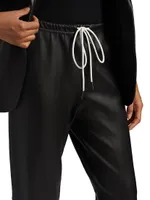 Leather Jogger Pants