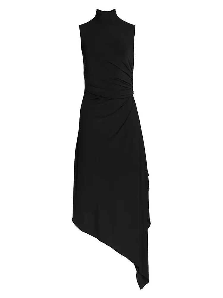 Layla Jersey Asymmetric Drape Dress