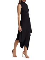 Layla Jersey Asymmetric Drape Dress