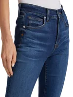 Beverly High-Rise Skinny Flared Jeans