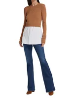 Beverly High-Rise Skinny Flared Jeans