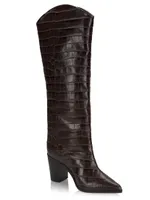 Analeah Leather High-Heel Boots