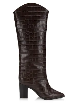 Analeah Leather High-Heel Boots