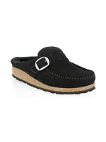 Buckley Shearling-Lined Suede Clogs