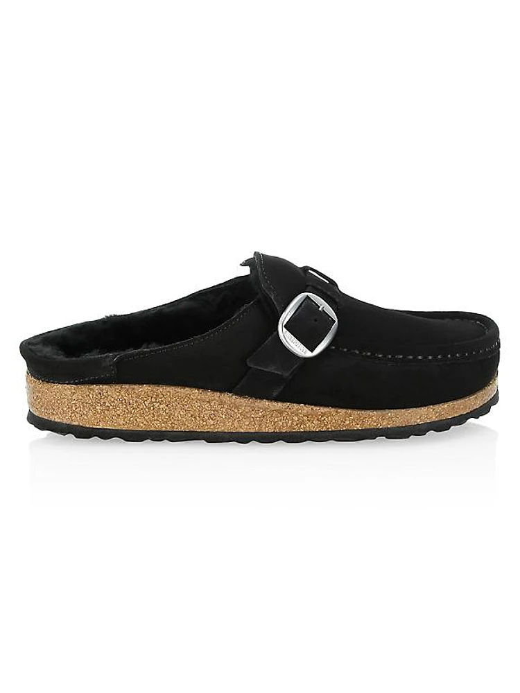 Buckley Shearling-Lined Suede Clogs