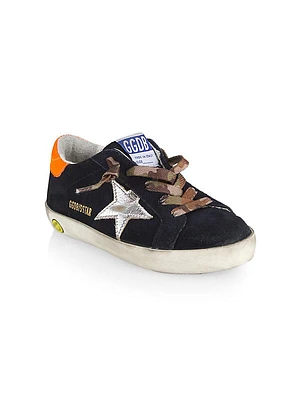 Baby's, Little Boy's & Boy's Super-Star Suede Laminated Star Sneakers