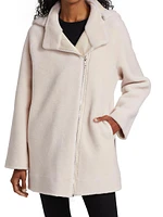 Lambswool Asymmetric Coat