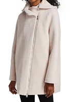 Lambswool Asymmetric Coat