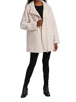 Lambswool Asymmetric Coat