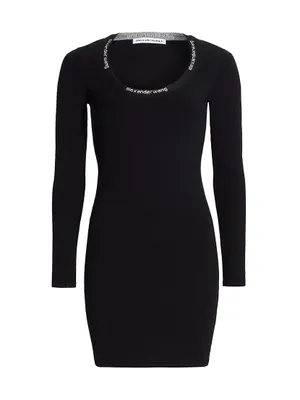 Logo Band Bodycon Dress