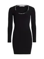 Logo Band Bodycon Dress