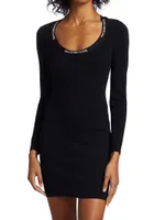 Logo Band Bodycon Dress