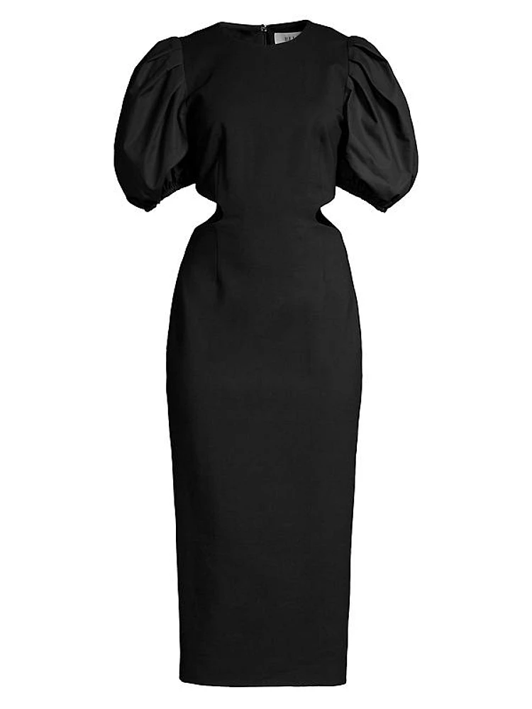 Suffage Puff-Sleeve Dress