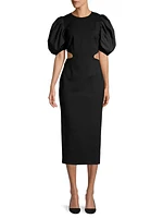 Suffage Puff-Sleeve Dress